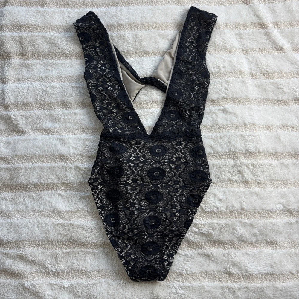 2/$25 Beth Richards Lace Twist Front Swimsuit - Picture 4 of 6